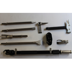 Manual percussive rescue tool kit