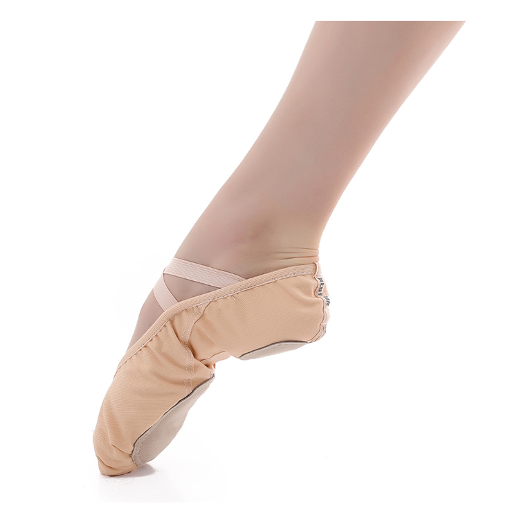 Black Canvas Ballet Shoes