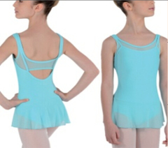 Aqua Skirted Leotard