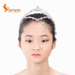 Silver and White Ballerina Headpiece
