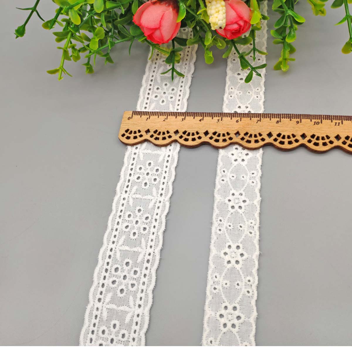 Cotton Lace Fabric white