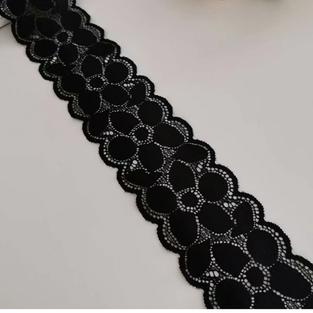 Stretchable Lace Trim black