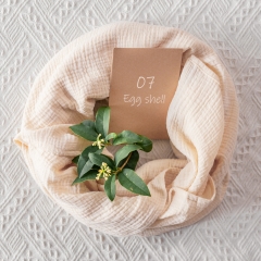Wholesale Organic Cotton Double Gauze Muslin Fabric - Eggshell