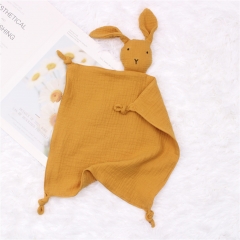 Lovey Blanket Muslin Comforter Toy Rabbit Security Blanket