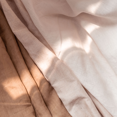 Ready to Ship Solid Colour Pure Linen Fabric for Clothing