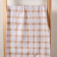 Custom Print on Cotton Rib Knit Fabric | 95% Cotton 5% Spandex | Flower Prints