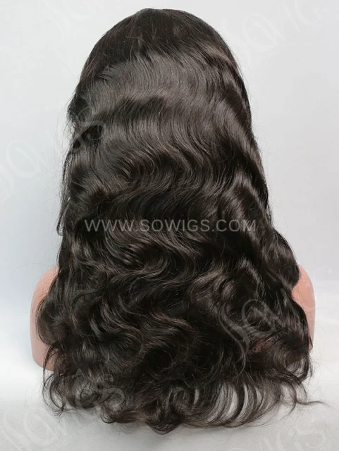 130% Density 360 Lace Wigs Body Wave Virgin Human Hair Natural Color