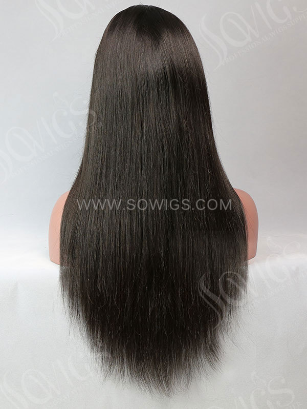 180% Density 360 Lace Wigs Straight Hair Virgin Human Hair Natural Color