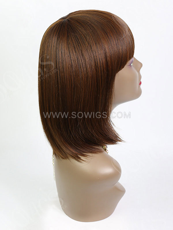 Synthetic Bob Wig Straight Hair With Bang