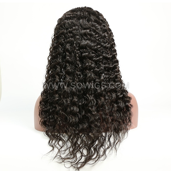 Deep Wave U Part Wigs V Part Wigs 130% & 300% Density 100% Unprocessed Virgin Human Hair Natural Color
