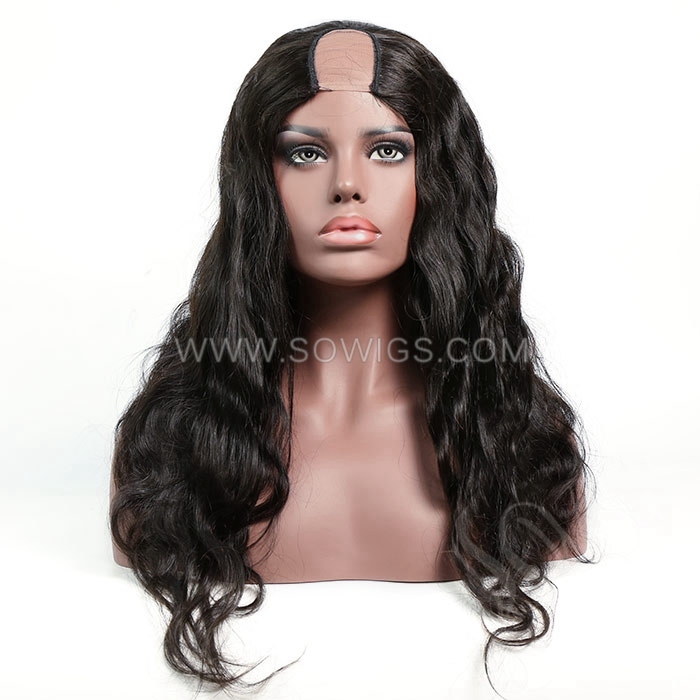 Body Wave U Part Wigs V Part Wigs 130% & 300% Density 100% Unprocessed Virgin Human Hair Natural Color