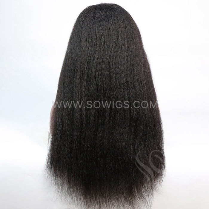 Kinky Straight U Part Wigs  V Part Wigs 130% & 300% Density 100% Unprocessed Virgin Human Hair Natural Color