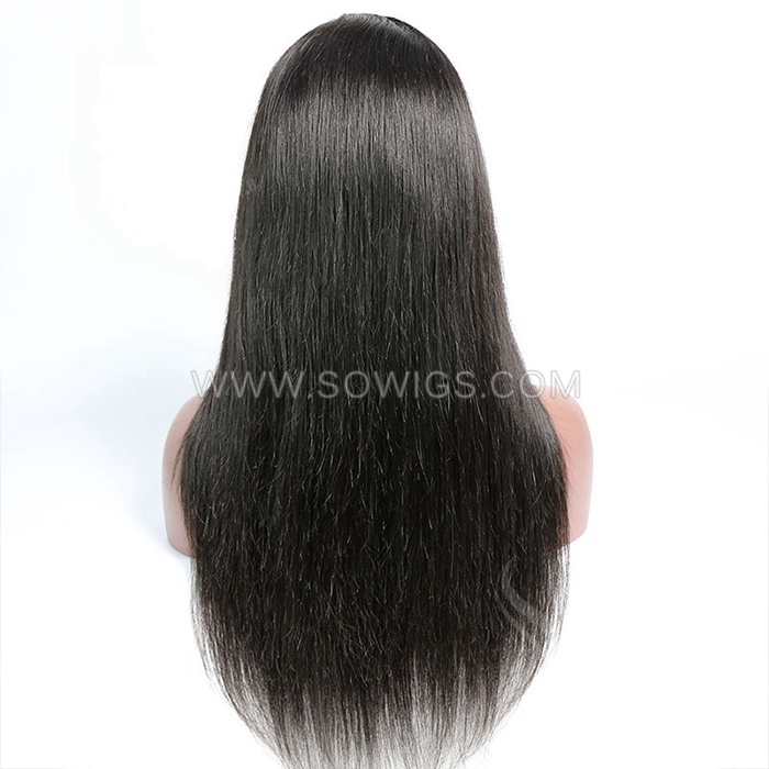 13*6 Lace Front Wigs 130% Density Lace Wigs Virgin Human Hair Natural Color Natural Hairline