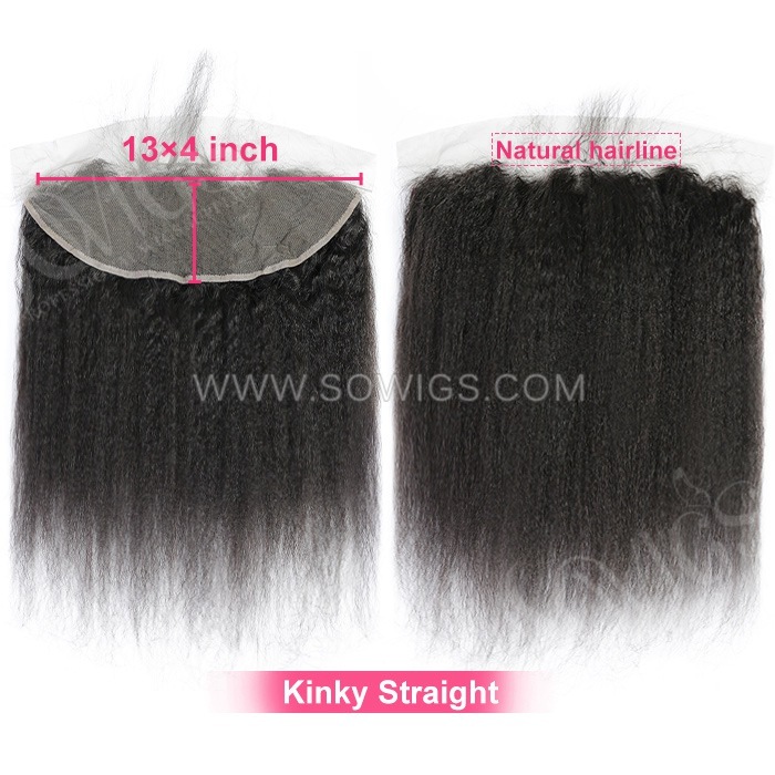 (All texture )13*4 & 13*6 Lace Frontal 100% Unprocessed Virgin Human Hair Natural Color