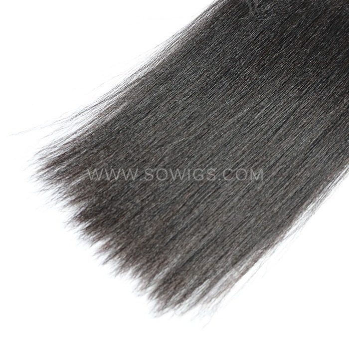 1 Pack Yaki Straight Hair Bundles (100g) or Clip in (120g) 100% unprocessed Virgin Human Hair Extension