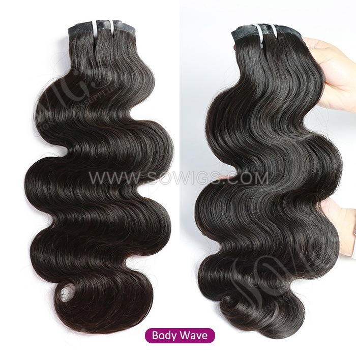 Seamless Clip In Invisible PU Tape Hair Extension 7pcs 120gram 1B Natutal Color 100% Human Hair Weaves