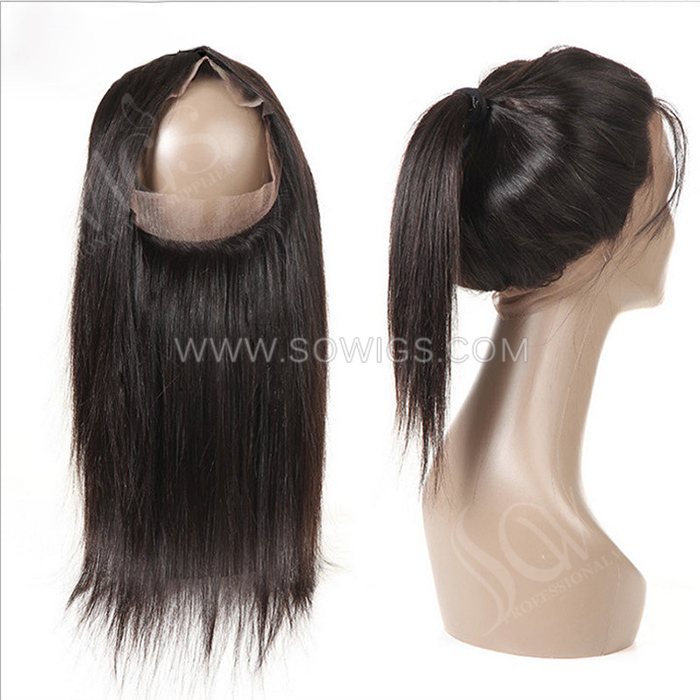 Premium grade 360 Lace Frontals Small Knots 100% Unprocessed Virgin Human Hair Natural Color
