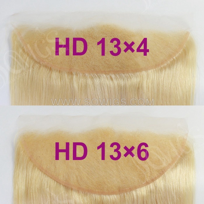 Premium grade Blonde Color 613# 13*4/ 13*6 Transaprent /HD Lace Frontals 100% Unprocessed Virgin Human Hair