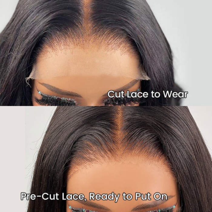 Wear To Go Wig - Glueless 5x5 Transparent Lace Closure Wigs 150% 200% Density 100% Unprocessed Human Hair Wigs