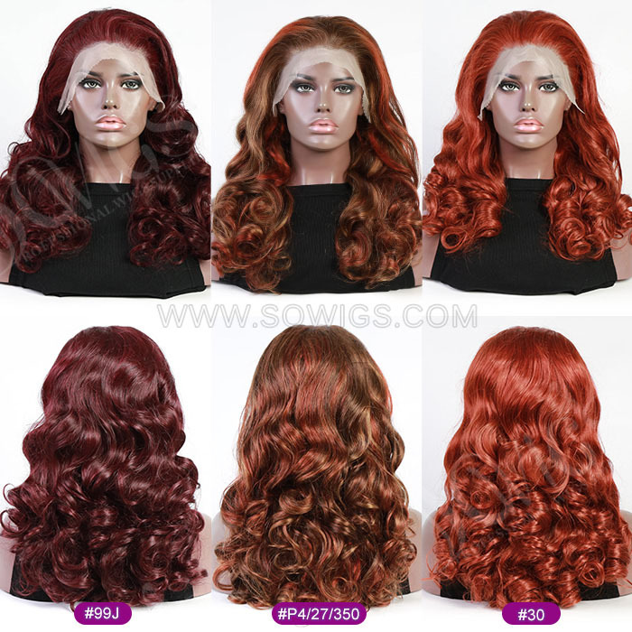 【11 hairstyle】Double Drawn Full Frontal 13x4 Lace Wigs 200% Density Glueless Wear Go Lace Wigs 100% Virgin Human Hair Natural Color