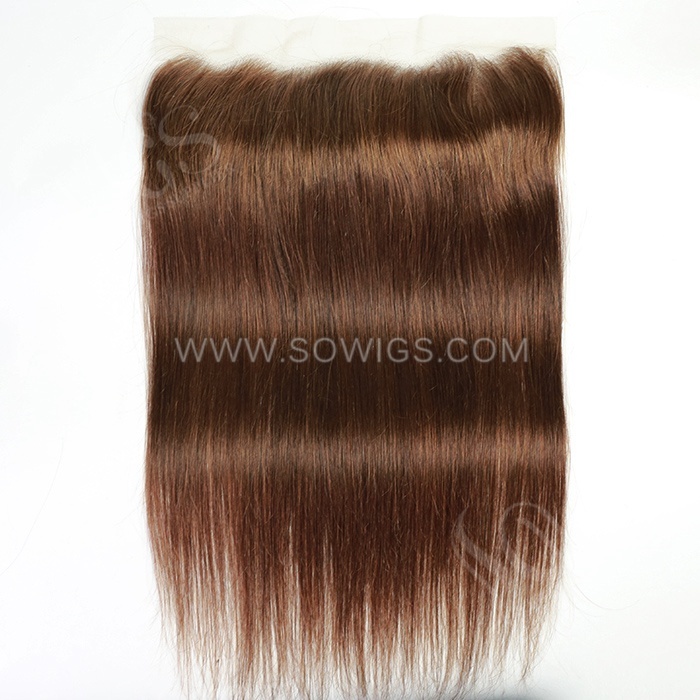 Color 4# Size 4*4 Lace Closure/13*4 Lace Frontals  Premium grade 100% Unprocessed Virgin Human Hair