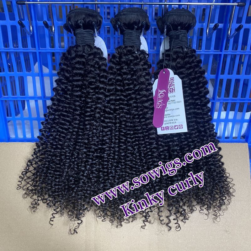 Sowigs 12A Top Kinky Curly Virgin Hair 1/3 Bundles Deal
