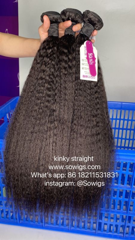 Sowigs 12A Top Kinky Straight Virgin Hair 1/3 Bundles Deal