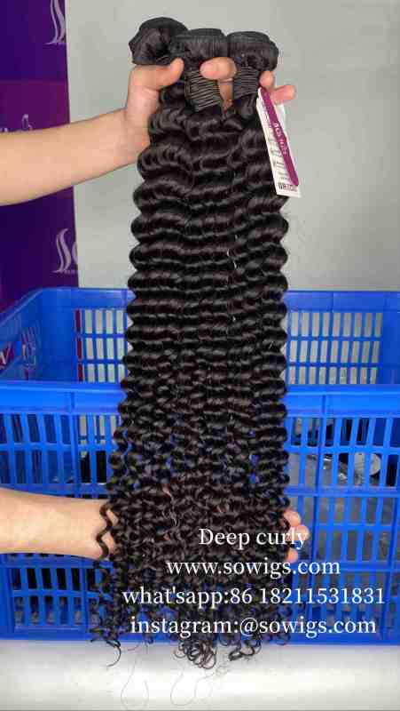 Sowigs 12A Top Deep Curly Virgin Hair 1/3 Bundles Deal