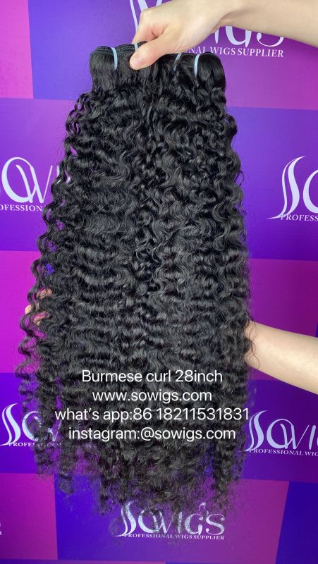 Sowigs 12A Top Burmese Curl Virgin Hair 1/3 Bundles Deal