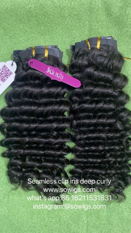Seamless Clip Extension 14inch-30inch Invisible PU Clip Hair Extension 7pcs/pack 120gram Natural Color