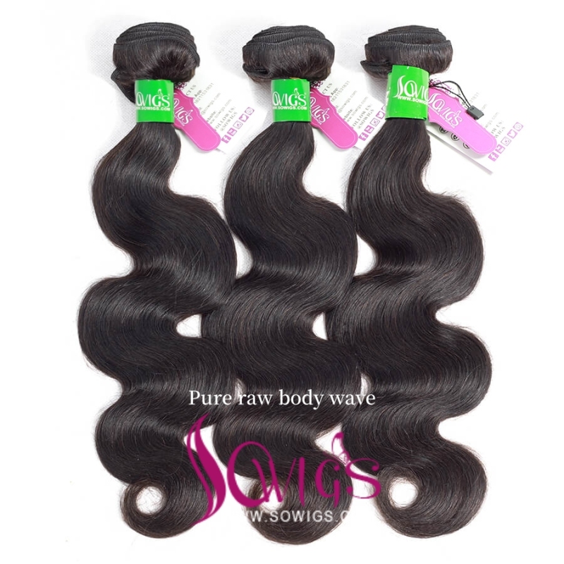 1 Bundle Raw Hair From One Donors Age 16-24 100% Unprocessed Human Hair Extension Natural Color