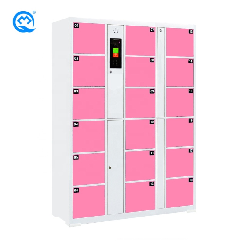 Modern New Durable Hot Selling Intelligent 18 doors Mail Box Delivery Lockers and Online Intelligent Lockers Luggage
