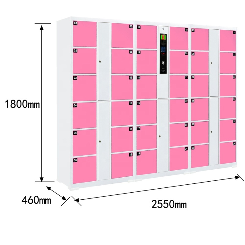36 doors Intelligent Electronic Storage automatic door Lockers Bar Code Delivery Locker school student locker metal