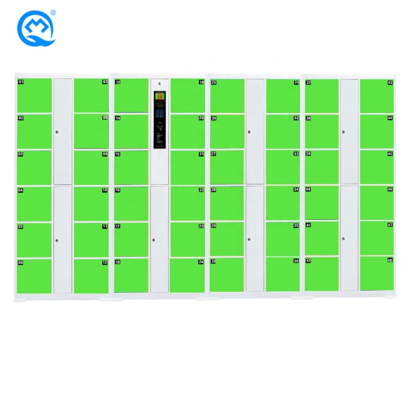 Gym School hospital digital Locker Cold Rolled Steel Swipe Identification Sky Smart Electronic Locker card operated lockers