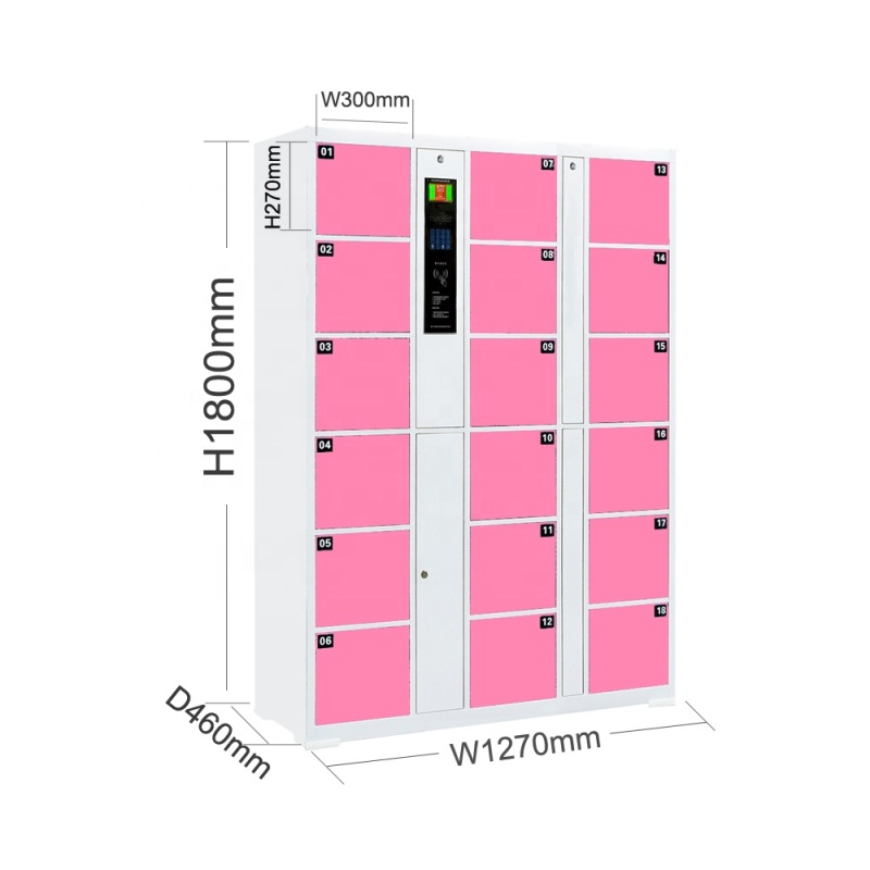 High Quality New Durable Hot Selling Hospital / School / Airport Supermarket Cold Rolled Steel Lockers