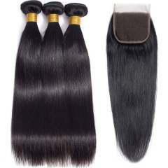 Beicapeni hair Straight wave 3bundles with 1closure deal