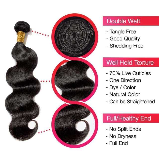 Beicapeni hair Body wave bundles deal