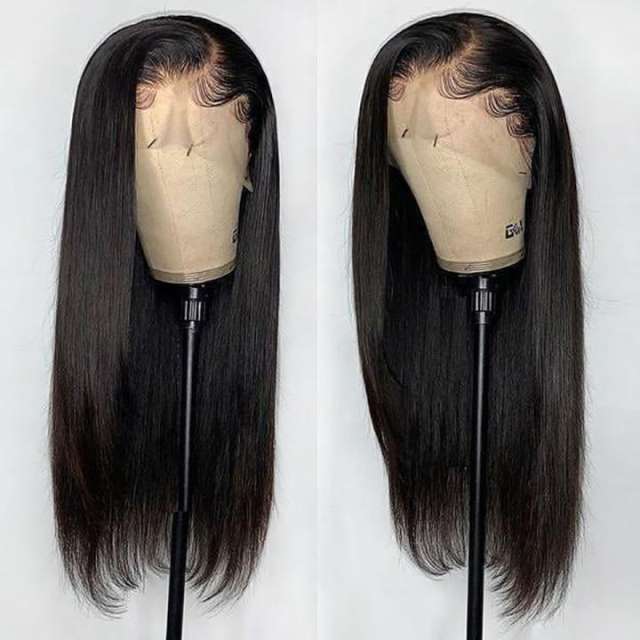 Beicapeni Straight Wave 13x4 Frontal Lace Wigs Made By Hair Bundles With Frontal 180%Density