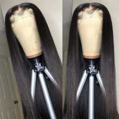 Beicapeni Straight Wave 4x4 Lace Wigs Made By Hair Bundles With Closure 180%Density