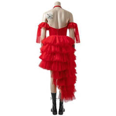 The Suicide Squad 2021 Harley Quinn Red Dress (With Boots)