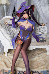 Genshin Impact Mona Cosplay Costume Upgraded Version C02890