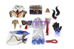 Genshin Impact - Ganyu Cosplay Costume Jacquard Version C00524