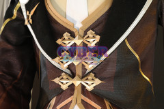 Game Genshin Impact Liyue Harbor Lapis Dei Zhongli Cosplay Costume Sands Satin Version C02946