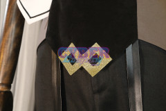 Game Genshin Impact Liyue Harbor Lapis Dei Zhongli Cosplay Costume Sands Satin Version C02946