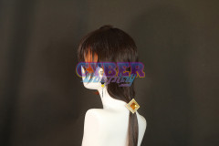 Game Genshin Impact Liyue Harbor Lapis Dei Zhongli Cosplay Costume Sands Satin Version C02946