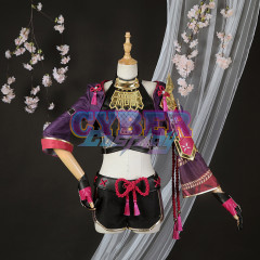 Genshin Impact Kuki Shinobu Cosplay Costume Jacquard Version C02058