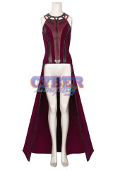 New Show Wanda Vision Scarlet Witch Wanda Finale Cosplay Costume C00296 Knit Version