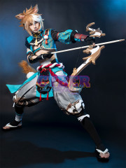 Genshin Impact - Gorou Cosplay Costume Jacquard Version C00668