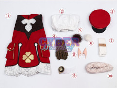 Genshin Impact Klee Cosplay Costume C02886