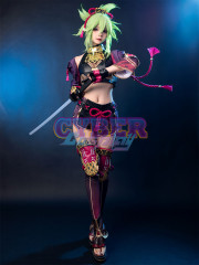 Genshin Impact Kuki Shinobu Cosplay Costume Jacquard Version C02058